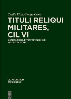 Tituli reliqui militares, CIL VI (eBook, PDF)