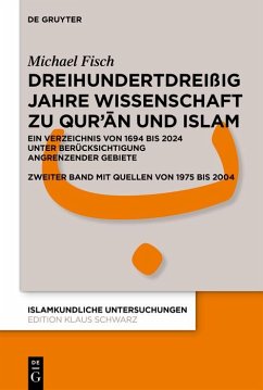 Cover Dreihundertdreißig Jahre Wissenschaft zu Qur'an und Islam (eBook, ePUB)
