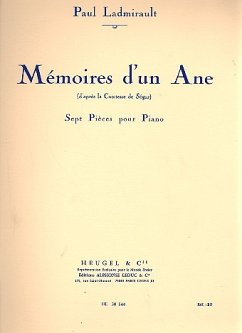Cover Mémoires d'un Ane 7 pičces pour piano