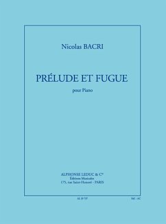 Cover Prélude et fugue pour piano