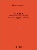 Rasch 2 für 4 Saxophone (SATBar), Percussion und Klavier Partitur