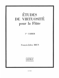 Cover Etudes de virtuosité vol.1 pour flute