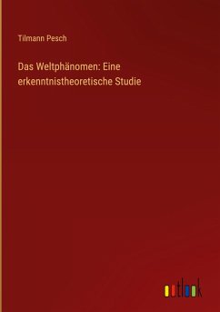 Cover Das Weltphänomen: Eine erkenntnistheoretische Studie