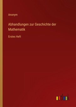 Cover Abhandlungen zur Geschichte der Mathematik