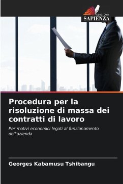 Cover Procedura per la risoluzione di massa dei contratti di lavoro