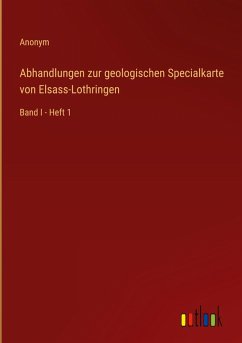 Cover Abhandlungen zur geologischen Specialkarte von Elsass-Lothringen
