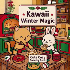 Cover Kawaii Winter Magic - Cute Cozy Coloring Book:Malbuch für Erwachsene & Teens