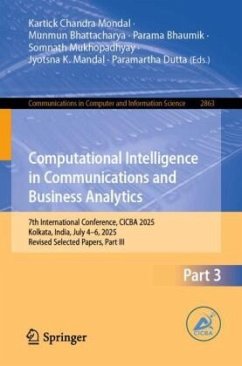 Cover Computational Intelligence in Communications and Business Analytics