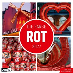 Cover Die Farbe Rot Kalender 2027 - 30x30 - Art12