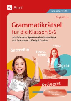 Cover Grammatikrätsel für die Klassen 5-6