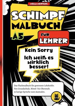 Cover Schimpfmalbuch für Lehrer