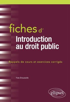 Fiches d'introduction au droit public (eBook, PDF) - Broussolle, Yves