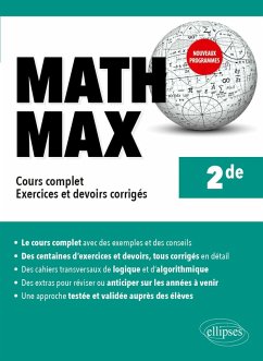 Math Max - Seconde - Cours complet, exercices et devoirs corrigés - Nouveaux programmes (eBook, PDF) - Krief-Détraz, Sébastien