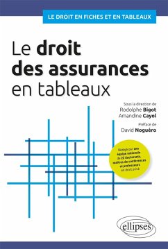 Le droit des assurances en tableaux (eBook, PDF) - Bigot, Rodolphe; Cayol, Amandine