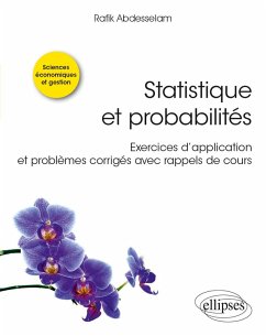 Cover Statistique et probabilités - Exercices d'application et problèmes corrigés avec rappels de cours (eBook, PDF)