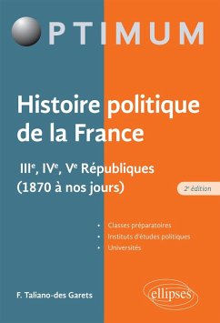 Cover Histoire politique de la France - IIIe, IVe, Ve Républiques (1870 à nos jours) (eBook, ePUB)