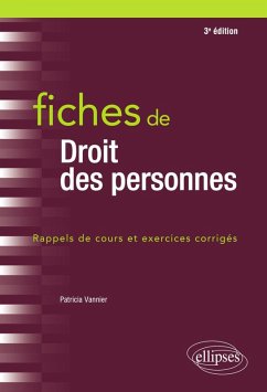 Cover Fiches de droit des personnes - 3e édition (eBook, ePUB)