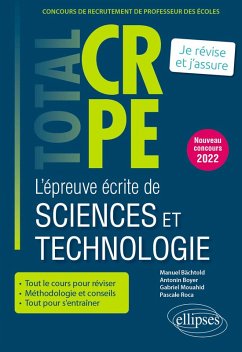 Cover Réussir l'épreuve écrite de sciences et technologie - CRPE - Nouveau concours 2022 (eBook, PDF)