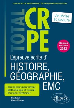 Cover Réussir l'épreuve écrite d'histoire, géographie, enseignement moral et civique - CRPE - Nouveau concours 2022 (eBook, ePUB)