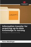 Information transfer for acquiring up-to-date knowledge in nursing