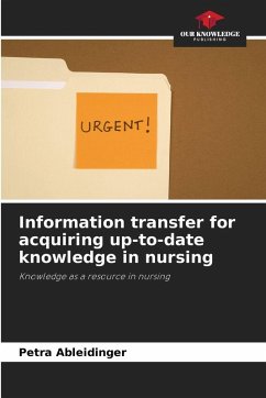 Cover Information transfer for acquiring up-to-date knowledge in nursing