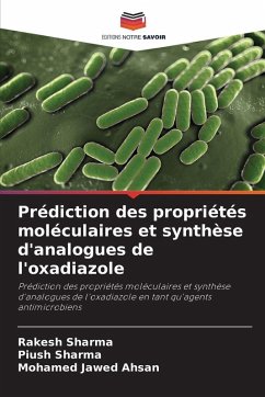 Cover Prédiction des propriétés moléculaires et synthèse d'analogues de l'oxadiazole