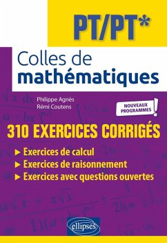 Colles de Mathématiques - PT/PT* - Programme 2022 (eBook, PDF) - Agnès, Philippe; Coutens, Rémi