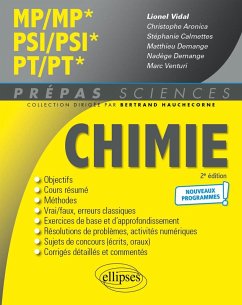 Cover Chimie MP/MP* PSI/PSI* PT/PT*- Programme 2022 (eBook, PDF)