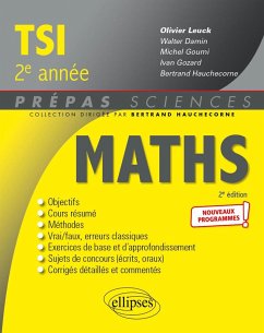 Cover Mathématiques TSI-2 - Programme 2022 (eBook, PDF)