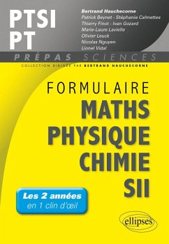 Formulaire PTSI/PT Maths -Physique-chimie - SII (eBook, PDF) - Hauchecorne