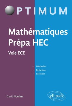 Cover Mathématiques Prépa HEC - Voie ECE : Méthodes, rédaction et exercices (eBook, PDF)