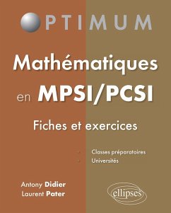 Cover Mathématiques en MPSI/PCSI (fiches et exercices) (eBook, PDF)
