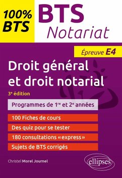 BTS Notariat - Épreuve de droit général et droit notarial (E4/U4) (eBook, ePUB) - Morel Journel, Christel