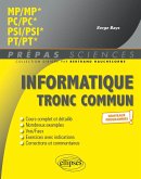 Informatique tronc commun - MP - PC - PSI - PT - Programme 2022 (eBook, PDF)