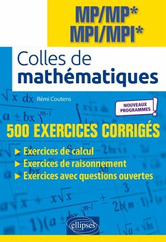 Cover Colles de Mathématiques - MP/MP* MPI/MPI* - Programme 2022 (eBook, PDF)