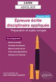 CAPES Anglais 2025 - Épreuve écrite disciplinaire appliquée (eBook, PDF)