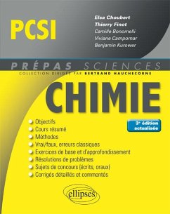 Chimie PCSI - 3e édition actualisée (eBook, PDF) - Choubert Finot