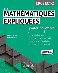Cover Les Mathématiques expliquées pas à pas - CPGE ECT-2 - Programme 2022 (eBook, PDF)