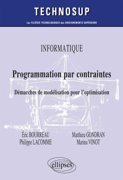 Cover Informatique - Programmation par contraintes - Démarches de modélisation pour l'optimisation (eBook, PDF)