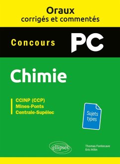 Cover Oraux corrigés et commentés de chimie PC (eBook, PDF)