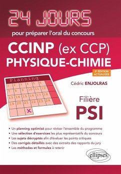 Physique-chimie 24 jours pour préparer l'oral du concours CCINP (ex CCP) - Filière PSI - 2e édition actualisée (eBook, PDF) - Enjolras