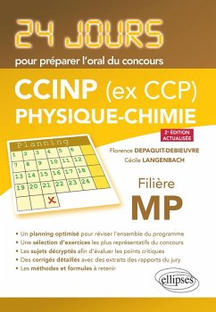 Physique-chimie 24 jours pour préparer l'oral du concours CCINP (ex CCP) - Filière MP - 2e édition actualisée (eBook, PDF) - Depaquit-Debieuvre