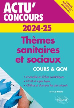 Thèmes sanitaires et sociaux 2024-2025 - Cours et QCM (eBook, ePUB) - Brault, Nicolas