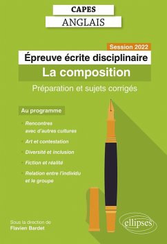Cover Capes Anglais. Épreuve écrite disciplinaire. Session 2022 (eBook, ePUB)