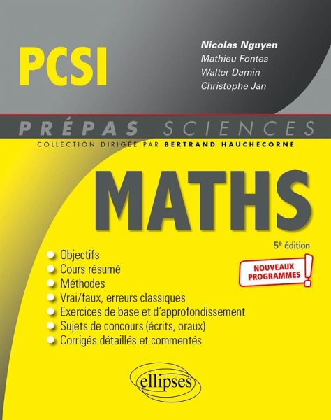 Mathématiques PCSI - Programme 2021 (eBook, PDF) Mathématiques PCSI - Programme 2021 (eBook, PDF)