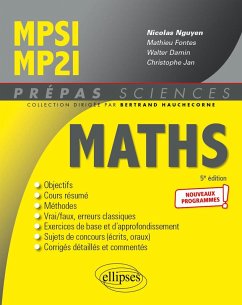 Cover Mathématiques MPSI/MP2I - Programme 2021 (eBook, PDF)