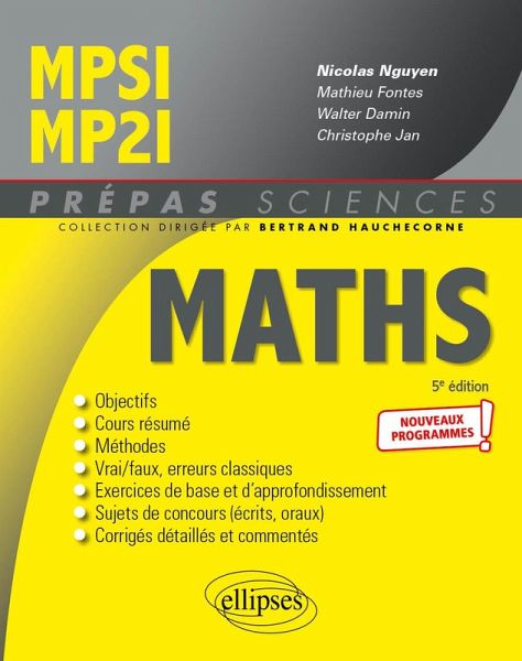 Mathématiques MPSI/MP2I - Programme 2021 (eBook, PDF) Mathématiques MPSI/MP2I - Programme 2021 (eBook, PDF)