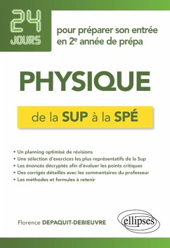 Cover Physique de la Sup à la Spé - 24 jours pour préparer son entrée en 2e année de prépa (eBook, PDF)