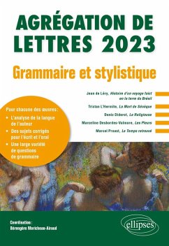 Grammaire et stylistique (eBook, PDF) - Moricheau-Airaud, Bérengère; Bresson, Adrien; Dufour, Benjamin; Millon-Hazo, Louise; Rault, Julien Grammaire et stylistique (eBook, PDF) - Moricheau-Airaud, Bérengère; Bresson, Adrien; Dufour, Benjamin; Millon-Hazo, Louise; Rault, Julien