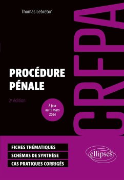 Procédure pénale - CRFPA 2024 (eBook, PDF) - Lebreton, Thomas